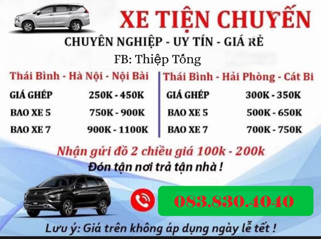 Xe tiện chuyến Thái Bình - Hà Nội: Bí kíp di chuyển nhanh mà giá lại rẻ